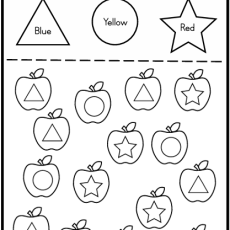 Grade R Mathematics Colour the Shapes 1 (Age: 3-6 years)