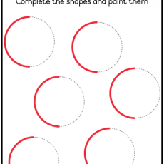Grade R Mathematics Complete the Shapes 2 (Age: 3-6 years)