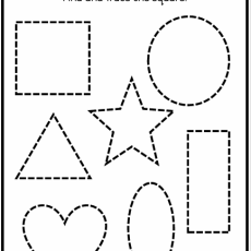Grade R Mathematics Find the shape and trace it 2 (Age: 3-6 years)
