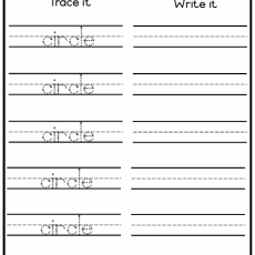 Grade R Mathematics Trace and Write (Age: 3-6 years)