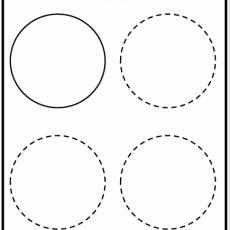 Grade R Mathematics Trace the Shape 1 (Age: 3-6 years)