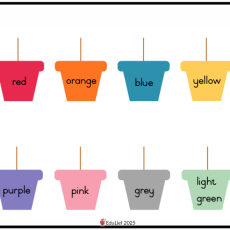 Grade R Colours: Colouring Matching Game (Age: 3-6 years)