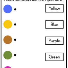 Grade R Colours: Match it (Age: 3-6 years)