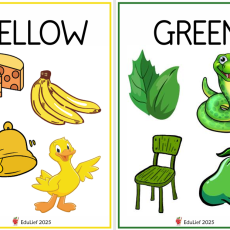Grade R Flashcards: Colours (Age: 3-6 years)