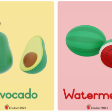 Grade R Flashcards: Fruits (Age: 3-6 years)