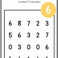 Grade R Mathematics Number Scramble (Age: 3-6 years)