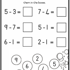 Grade R Mathematics Subtraction Worksheet