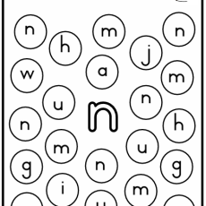 Grade R Alphabet: Find and Colour in the letter (Age: 3-6 years)