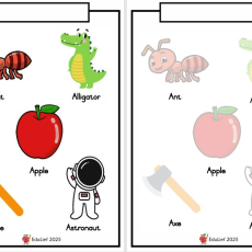 Grade R Alphabet: Cut and Paste Activity (Age: 3-6 years)