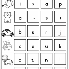 Grade R Alphabet: Colour the ending sound (Age: 3-6 years)