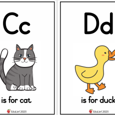 Grade R Alphabet: Flashcards 2 (Age: 3-6 years)