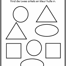 Graad R Vorms: Vind die vorm (Ouderdom 3-6jaar)
